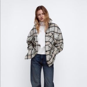 Zara plaid overshirt